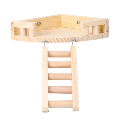 CIYODO Holzleiter Für Hamster Kletterspielzeug Haustierspaß Langlebiges Aktivierungsgerät Für Kleintiere von CIYODO