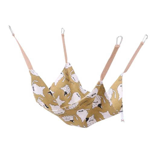 CIYODO Katzenhängematte Schlafbett Für Haustiere Hängebett Mit Hakendesign Aus Atmungsaktivem Material Zum Spielen Und Schlafen Für Katzen Und Kleine Hunde CIYODO Katzenhängematte Schlafbett Für Haustiere Hängebett Mit Hakendesign Aus Atmungsaktivem Material Zum Spielen Und Schlafen Für Katzen Und Kleine Hunde von CIYODO