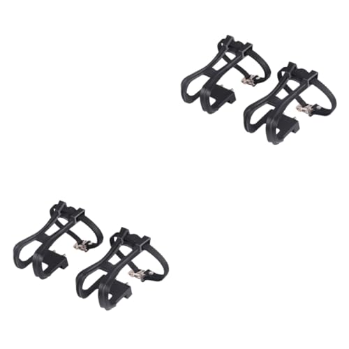CIYODO 2paare Nylon Fahrrad Pedal Zehenclip Riemen Für Und Straßenfahrräder Schwarz Robust Und Langlebig Inklusive Verstellbaren Gurten Passend Für Pedale Mit Reflektor Oder Löchern von CIYODO