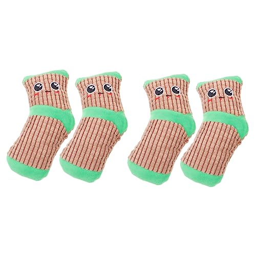 CIYODO 2 Paare Quitschende Socke Interaktives Plüschspielzeug für Kreative Form Fördert und Bewegung für Kleine und Mittelgroße Perfektes von CIYODO