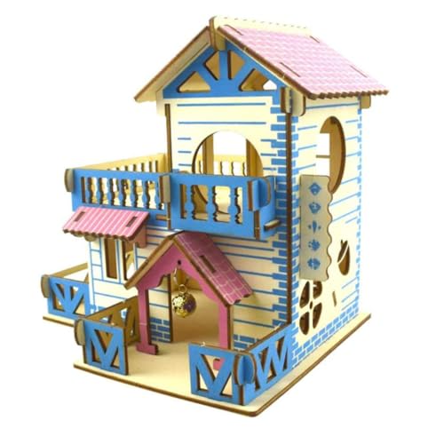 CIYODO 2 Stücke Haustier Klettern Rack Log Holz Doppel-Schicht Hamster Hideout Villa Haustiere von CIYODO