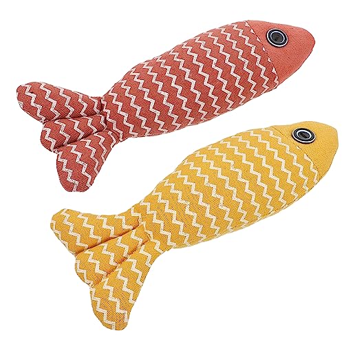 CIYODO Interaktives Katzenspielzeug Für Hauskatzen 2 Stück Fischspielzeug Katzenspielzeug Kätzchenspielzeug Haustier-Teaser Für Katzen CIYODO Interaktives Katzenspielzeug Für Hauskatzen 2 Stück Fischspielzeug Katzenspielzeug Kätzchenspielzeug Haustier-Teaser Für Katzen von CIYODO