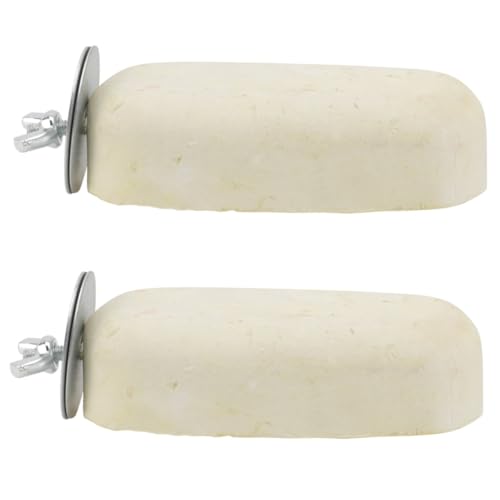 CIYODO 2 STK Sprungbrett Zum Zahnen Von Papageien Rattenfutter Hamster-leckereien Leckereien Für Meerschweinchen Papageienständer Chinchilla-kühlung Vogelkäfig Mit Ständer Stein von CIYODO