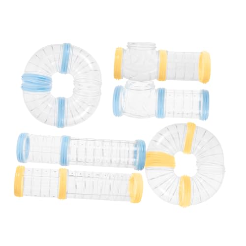 CIYODO 2 Sets Hamster Tunnel Kit Pet Gehäuse Zubehör Gelb 2 Sets von CIYODO