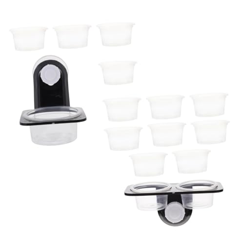 CIYODO 2 Sätze Teiliges Reptilien Futter und Wassernapf Set Transparent Langlebige Kunststoff Trinkschale für Terrarien Stabiler Reptilien Wasserspender Geeignet für Schildkröten Geckos CIYODO 2 Sätze Teiliges Reptilien Futter und Wassernapf Set Transparent Langlebige Kunststoff Trinkschale für Terrarien Stabiler Reptilien Wasserspender Geeignet für Schildkröten Geckos von CIYODO