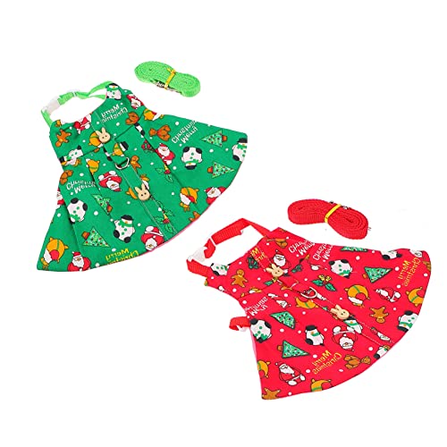 CIYODO 2er Set Niedliche Kaninchen Geschirr Mit Leine Weihnachtsmuster Pull Geschirr Für Kleine Haustiere Mit Schneemann + Mit Schneemann Größe CIYODO 2er Set Niedliche Kaninchen Geschirr Mit Leine Weihnachtsmuster Pull Geschirr Für Kleine Haustiere Mit Schneemann + Mit Schneemann Größe von CIYODO