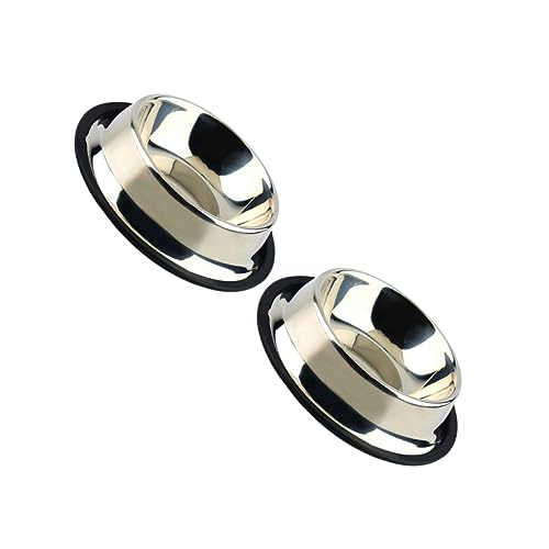 CIYODO Edelstahl-futternapf 2er-Pack Hartmetall-futternapf Für Haustiere - Design Silber Für Katzen Und von CIYODO