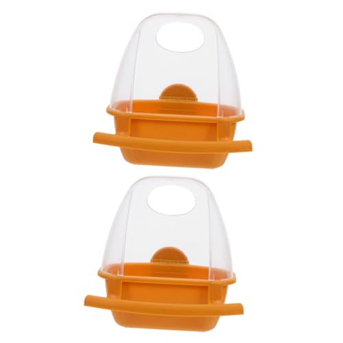 CIYODO 2 Stück Hängender Papageien futternapf Kunststoff Futterbehälter Vogelkäfig Geeignet für Wellensittiche Kanarienvögel als Futter Wasserschale für Kleine Vögel CIYODO 2 Stück Hängender Papageien futternapf Kunststoff Futterbehälter Vogelkäfig Geeignet für Wellensittiche Kanarienvögel als Futter Wasserschale für Kleine Vögel von CIYODO