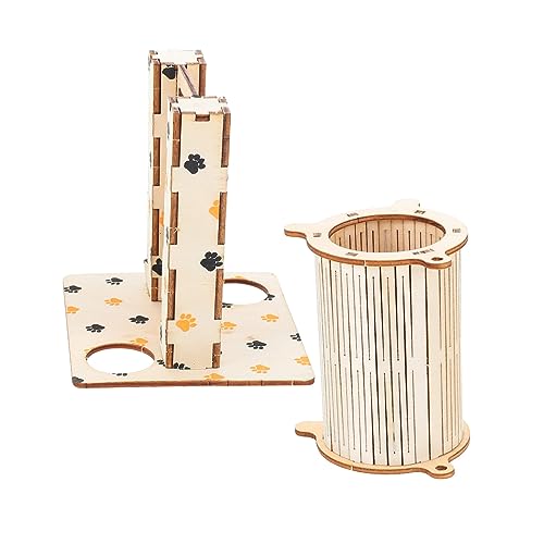 CIYODO 2 Stück Hamster aus Holz Teiliges Kletter und Schwingspielzeug für Kleine Haustiere Fördert Bewegung Balance und Gesundheit Zähne für Hamster und Andere Kleintiere CIYODO 2 Stück Hamster aus Holz Teiliges Kletter und Schwingspielzeug für Kleine Haustiere Fördert Bewegung Balance und Gesundheit Zähne für Hamster und Andere Kleintiere von CIYODO