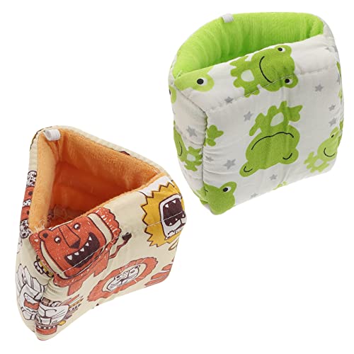 CIYODO Wärmstes Hamsterhaus 2er-Pack zarter Hamsterunterschlupf bequemes Material für Chinchilla CIYODO Wärmstes Hamsterhaus 2er-Pack zarter Hamsterunterschlupf bequemes Material für Chinchilla von CIYODO