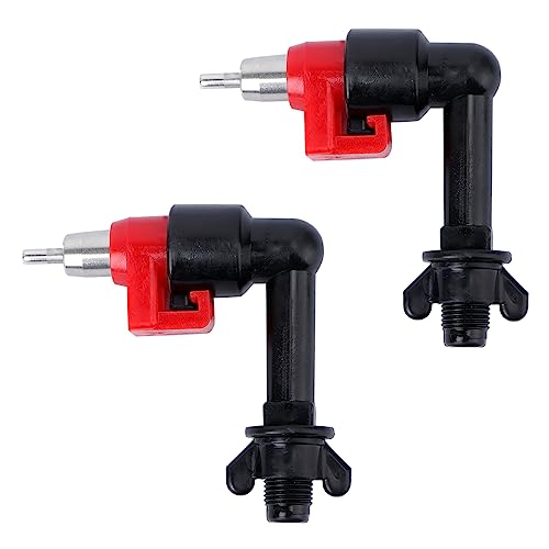 CIYODO 2 Stück Hühner Wasser ventil geflügel tränke automatischer wasserspender Poultry Farming Equipment Geese Water Dispenser Werkzeug Hühnertrinkmaschine Hühnertränke Plastik Black von CIYODO
