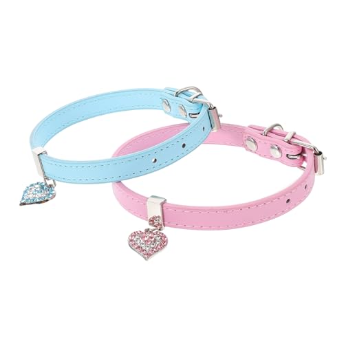 CIYODO 2 Stück Hundehalsband mit Anhänger Verstellbares Dekoratives Halsband für Angenehm und Atmungsaktiv für Outdoor Aktivitäten und Verschiedene Anlässe CIYODO 2 Stück Hundehalsband mit Anhänger Verstellbares Dekoratives Halsband für Angenehm und Atmungsaktiv für Outdoor Aktivitäten und Verschiedene Anlässe von CIYODO