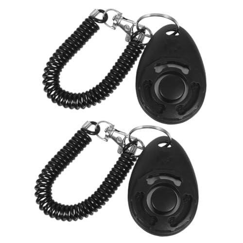CIYODO 2 Stück Hundetrainings Clicker mit Handgelenkband Tragbares Verhaltenstrainingswerkzeug für Hunde Lauter für Hundeerziehung und Schnelles Training von CIYODO