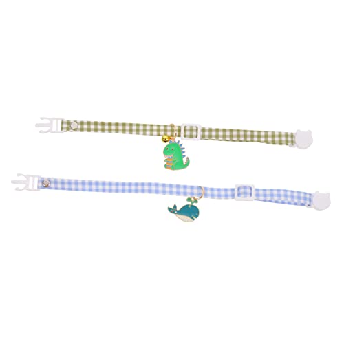 CIYODO 2 Stück Katzenhalsband mit Glöckchen Verstellbar und Wiederverwendbar Dekoratives für und Kleine für Fotoshootings und Partys Sicher und Bequem von CIYODO