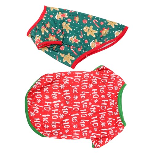 CIYODO 2-teiliges Haustier-weihnachtskostüm Schöne Hundekleidung Sicher Und Bequem Einfach Zu Tragen Kreativ Und Interessant Für Tägliche Und Weihnachtsfeiern von CIYODO