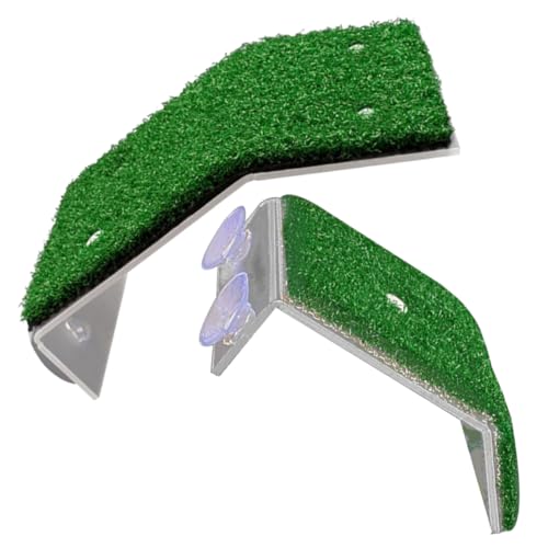 CIYODO 2pcs Schildkröte Aalen Plattform Reptil Simulation Rasen Tassen Für Schildkröte Schildkröte Tank CIYODO 2pcs Schildkröte Aalen Plattform Reptil Simulation Rasen Tassen Für Schildkröte Schildkröte Tank von CIYODO