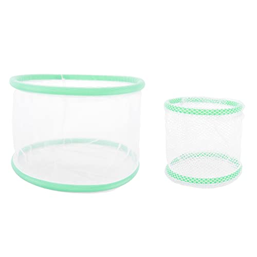 CIYODO 2 Stück Teiliges Aquarium Laichkasten Set aus Langlebigem Umweltfreundlichem Material mit Feinem Isolation Netz für Guppy und Zierfische Schutz für Jungfische von CIYODO