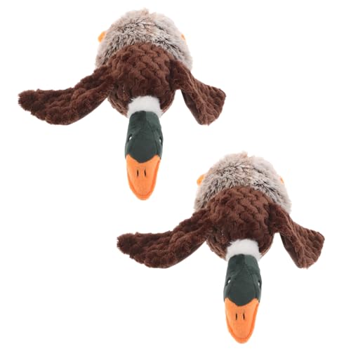 CIYODO 2 Stück Teiliges Hundespielzeug Wildente Interaktives Quietschspielzeug aus Strapazierfähigem Material Geeignet für Kleine Mittlere und Große Hunde Fördert Intelligenz und Aktives von CIYODO