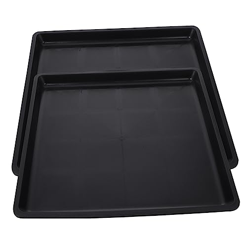 CIYODO 2 Stück Teiliges Langlebiges Haustier Toiletten Tablett aus Robustem Kunststoff Rutschfestes Basis Tablett für Hunde Katzen Vögel und Kleintiere im Käfig Schwarz CIYODO 2 Stück Teiliges Langlebiges Haustier Toiletten Tablett aus Robustem Kunststoff Rutschfestes Basis Tablett für Hunde Katzen Vögel und Kleintiere im Käfig Schwarz von CIYODO