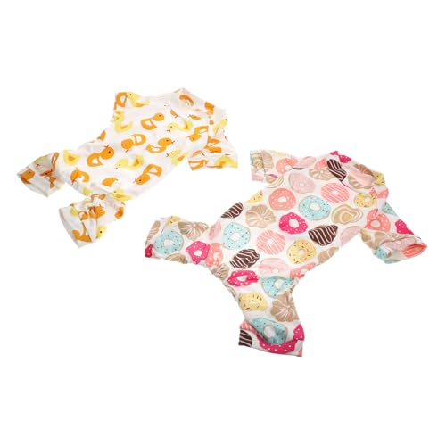 CIYODO 2 Stück Teiliges Warmes Haustierkostüm für Kleine Hunde Winter Pyjama für Gemütliche für Fototermine und Festliche Anlässe aus Hautfreundlichem Material Waschbar und von CIYODO
