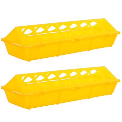 CIYODO 2 Stück Tragbare Futtertröge aus Kunststoff für Vögel und Geflügel Leichter Langlebiger Futter Wasserspender Großer Behälter Praktisch für Tauben Hühner Einfache Reinigung CIYODO 2 Stück Tragbare Futtertröge aus Kunststoff für Vögel und Geflügel Leichter Langlebiger Futter Wasserspender Großer Behälter Praktisch für Tauben Hühner Einfache Reinigung von CIYODO