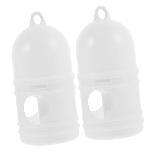 CIYODO 2 Stück Vogel Wasserspender Kunststoff Pigeon Feeder Trinkflasche für Käfige für Haushaltsvögel Praktische und Langlebige Vogelfutterstation für Tauben und Andere von CIYODO