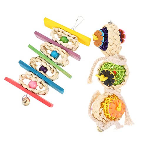 CIYODO 2 Stücke Papagei Swing Spielzeug Kauen Spielzeug Vogel Spielzeug Rattan Papagei Beißen Spielzeug CIYODO 2 Stücke Papagei Swing Spielzeug Kauen Spielzeug Vogel Spielzeug Rattan Papagei Beißen Spielzeug von CIYODO