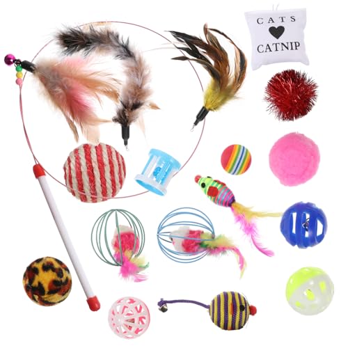 CIYODO 20st Katze Weihnachtsanzug Spielzeug Zum Necken Von Katzen Ballspielzeug Für Katzen Katzenspielzeug Zum Nachfüllen Spielzeug Für Katzen Und Mäuse Kunststoff Feder Spielset CIYODO 20st Katze Weihnachtsanzug Spielzeug Zum Necken Von Katzen Ballspielzeug Für Katzen Katzenspielzeug Zum Nachfüllen Spielzeug Für Katzen Und Mäuse Kunststoff Feder Spielset von CIYODO