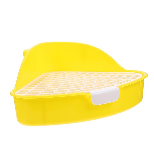 CIYODO 2Er-Box Kaninchentoilette Hamster klo kaninchenklo Hamsterstreu Häschen Töpfchen Tablett Spielzeug für Kleinkinder Chinchilla Hasen-Töpfchen kleines pinkel Toilette Plastik von CIYODO