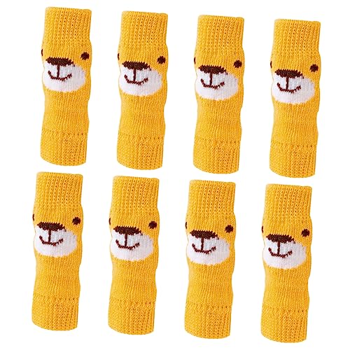 CIYODO 2Sätze Hundebeinsocken rutschfeste und Hautfreundliche Beinschutzabdeckung für Welpen Antirutsch mit Stil für Drinnen und Draußen Empfohlen von CIYODO