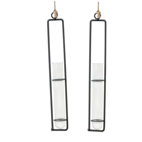 CIYODO Hängende Blumenvase Aus Eisen Und Glas Robustes Pflanzgefäß Für Blumen Oder Grünpflanzen Schlichtes Wohnzimmer-Accessoire CIYODO Hängende Blumenvase Aus Eisen Und Glas Robustes Pflanzgefäß Für Blumen Oder Grünpflanzen Schlichtes Wohnzimmer-Accessoire von CIYODO