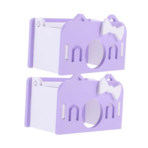 CIYODO 2 Stücke Kunststoff Hamster Versteck Marke PVC Material Verschleiß-beständig Reißen-gemütliche Nest für Haustiere von CIYODO
