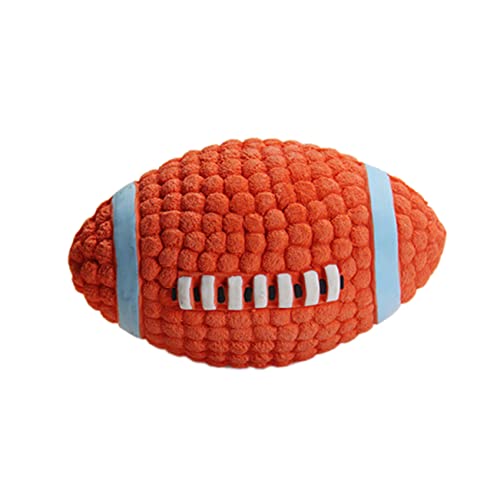 CIYODO 2st Haustier Spielzeug Beißspielzeug Kauspielzeug Für Hunde Quietschende Hundespielzeuge Für Aggressive Kauer Kauspielzeug Für Haustiere Klein Rugby Hundefußball Sportball Kauen von CIYODO