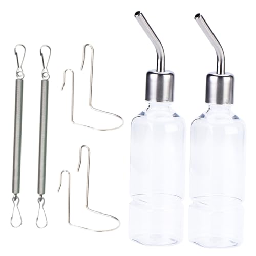 CIYODO 2Stücke Hängende Wasserflasche für Hamster Meerschweinchen und Andere Kleintiere Auslaufsichere Trinkflasche Installieren von CIYODO