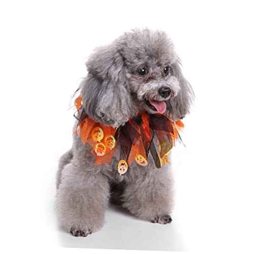 CIYODO Haustierhalsband kreisförmige dekorative Halskette für Hunde für Halloween-Kostüme Größe L CIYODO Haustierhalsband kreisförmige dekorative Halskette für Hunde für Halloween-Kostüme Größe L von CIYODO
