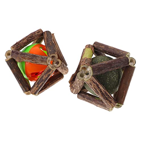CIYODO 2st Katzenminze Spielzeug Kauspielzeug Zum Zahnen Von Katzen Katzenminze Für Katzen Katzenzähneknirschspielzeug Katzenspielzeugbälle Molarenkugel Katze Molare Kugel Polygonum Holz CIYODO 2st Katzenminze Spielzeug Kauspielzeug Zum Zahnen Von Katzen Katzenminze Für Katzen Katzenzähneknirschspielzeug Katzenspielzeugbälle Molarenkugel Katze Molare Kugel Polygonum Holz von CIYODO