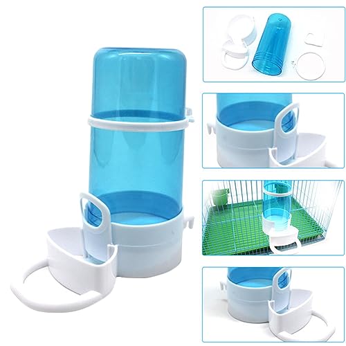 CIYODO 3 Stück Automatischer Futterspender für Hamster Teiliges mit Nachfüllfunktion aus Kunststoff Wasserbehälter für Kleine Haustiere Wie und Himmelblau von CIYODO