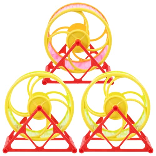 CIYODO 3 Stück Hamster Laufrad Geräuschloses Fitnessrad für Kleintiere Geeignet für Hamster Meerschweinchen und Chinchillas Zufällige Farben Zufällige Farbe Zufällige Farbe CIYODO 3 Stück Hamster Laufrad Geräuschloses Fitnessrad für Kleintiere Geeignet für Hamster Meerschweinchen und Chinchillas Zufällige Farben Zufällige Farbe Zufällige Farbe von CIYODO