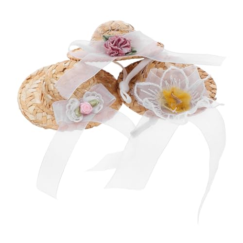 CIYODO 3 Stück Mini Haustier Hüte aus Atmungsaktivem Material Süße Kleine Tierkostüm Hüte für Huhn Hamster Papagei und Vogel Leichte Geflochtene Sombreros für Geburtstagsfeiern Festivals von CIYODO