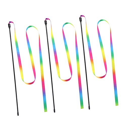 CIYODO 3 Stück Teiliges Katzenspielzeug Set Interaktive Katzenangel mit Regenbogenband für Spiel und Training Fördert Bewegung und Stärkt die Bindung zwischen Katze und Halter CIYODO 3 Stück Teiliges Katzenspielzeug Set Interaktive Katzenangel mit Regenbogenband für Spiel und Training Fördert Bewegung und Stärkt die Bindung zwischen Katze und Halter von CIYODO