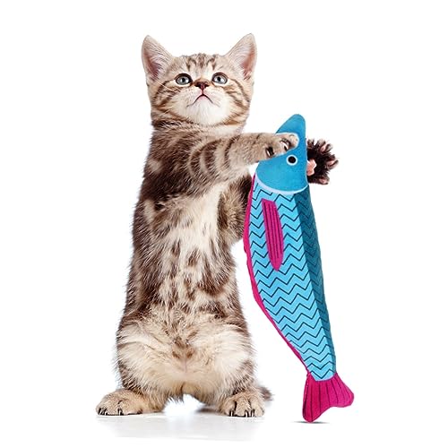 CIYODO 3 Stück Teiliges Katzenspielzeug aus Plüsch mit Katzenminze Fische mit Geräuschfunktion für Katzen und Stressabbau CIYODO 3 Stück Teiliges Katzenspielzeug aus Plüsch mit Katzenminze Fische mit Geräuschfunktion für Katzen und Stressabbau von CIYODO