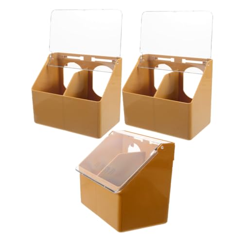 CIYODO 3 Stück Teiliges Vogelfutterspender für Käfige Praktische Hängebox für Papageien mit Fächern zu Installieren aus Robustem Füttern Vögeln CIYODO 3 Stück Teiliges Vogelfutterspender für Käfige Praktische Hängebox für Papageien mit Fächern zu Installieren aus Robustem Füttern Vögeln von CIYODO