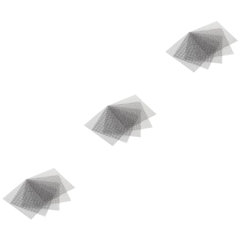 CIYODO 3 Sets Reißfestes Drahtgeflecht Aus 304 Edelstahl Moosnetz Für Aquarien Wasser Gras Pflanzen Festes Netz Leicht Zu 8 X 8 cm 10 Stück X 3 von CIYODO