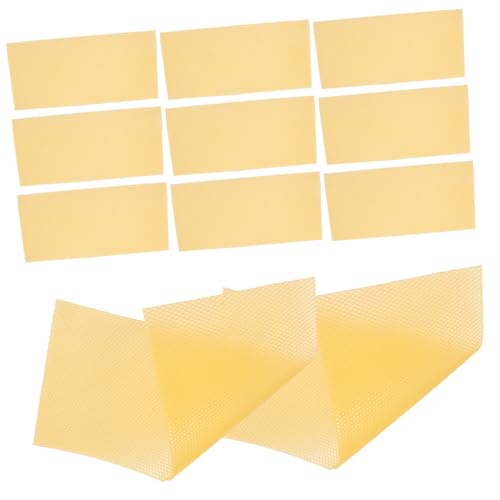 CIYODO Bienenwachsplatten für Honigproduktion 30 Stück Bienenwaben Blätter Langlebig Natürliches Material für Selbstgemacht Bienenkästen und Kerzenherstellung CIYODO Bienenwachsplatten für Honigproduktion 30 Stück Bienenwaben Blätter Langlebig Natürliches Material für Selbstgemacht Bienenkästen und Kerzenherstellung von CIYODO