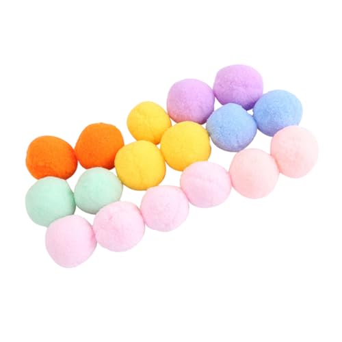 CIYODO 36 Stück Teiliges Bunte Katzen Plüschbälle mit Rassel Langlebiges Katzenspielzeug für Kätzchen Bunte Haustier Spielzeugbälle Zufällige Farben Interaktives Spiel Zufällige Farbe CIYODO 36 Stück Teiliges Bunte Katzen Plüschbälle mit Rassel Langlebiges Katzenspielzeug für Kätzchen Bunte Haustier Spielzeugbälle Zufällige Farben Interaktives Spiel Zufällige Farbe von CIYODO
