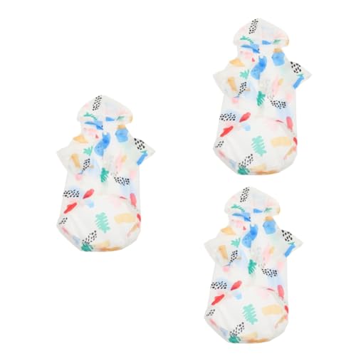 CIYODO 3 Stücke Haustier Hund Kühlweste Hoodies Weste Für Mittelgroße Hunde Sonnenjacken Welpen Kleidung Kühl Shirts von CIYODO