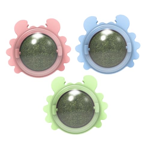 CIYODO 3Stücke Interaktive Katzenminze Bälle Für Katzen Rotierende Katzendrehball Zahnreinigungsspielzeug Und Perfektes Für Gesunde Zähne Und Spaß CIYODO 3Stücke Interaktive Katzenminze Bälle Für Katzen Rotierende Katzendrehball Zahnreinigungsspielzeug Und Perfektes Für Gesunde Zähne Und Spaß von CIYODO