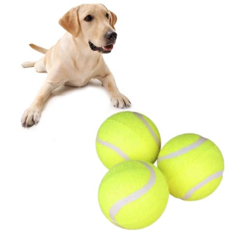 CIYODO Interaktives Tennis Für Hunde 3er-Pack Haustierspielzeug Kauspielzeug Apportiertraining Aus Robustem Gummi CIYODO Interaktives Tennis Für Hunde 3er-Pack Haustierspielzeug Kauspielzeug Apportiertraining Aus Robustem Gummi von CIYODO