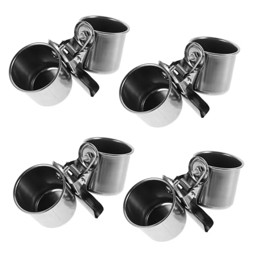 CIYODO 4 Stück Futter und Wasserschalen mit Klemmhalter für Vogelkäfige für Papageien und Kleine Tiere CIYODO 4 Stück Futter und Wasserschalen mit Klemmhalter für Vogelkäfige für Papageien und Kleine Tiere von CIYODO