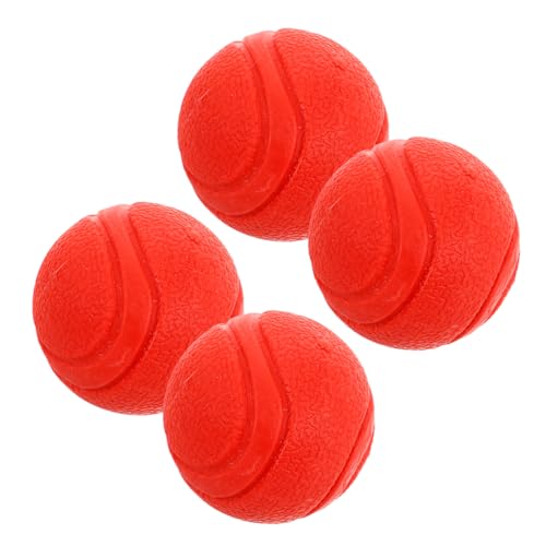 CIYODO Hundespielzeug 4 Stück 5 cm große Bälle sicheres quietschendes Hundekauspielzeug interaktive Tennisbälle für Welpen und mittelgroße Hunde CIYODO Hundespielzeug 4 Stück 5 cm große Bälle sicheres quietschendes Hundekauspielzeug interaktive Tennisbälle für Welpen und mittelgroße Hunde von CIYODO